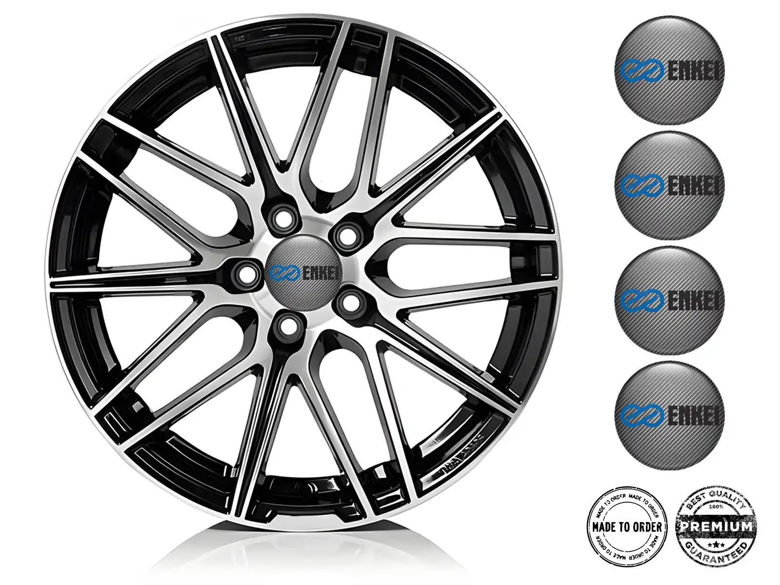 Enkei Wheel Emblem Edition Premium Domed Stickers